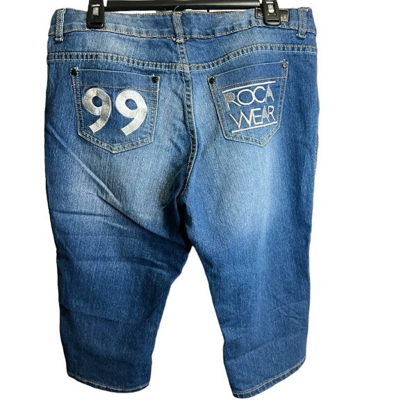 RocaWear Woman’s Jean Capri Pants Sz 14 - Picture 3 of 4